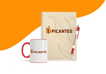 Custom mugs and promo products with sample logo, offering 25% off during Black Friday sale.