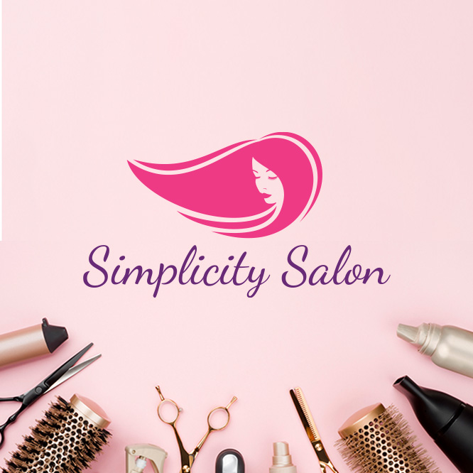 Example salon custom logo