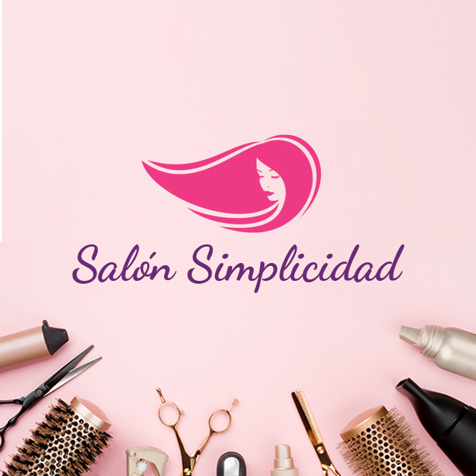 Ejemplo de logotipo personalizado de salón de belleza