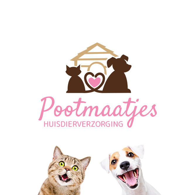 Voorbeeld van een gepersonaliseerd logo voor huisdierverzorging