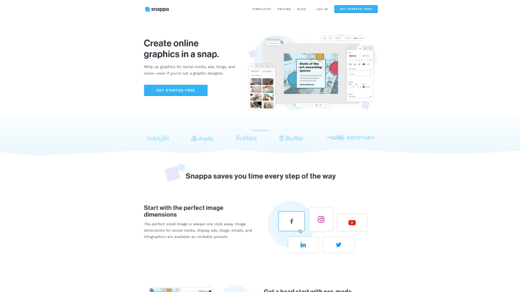 Snappa Homepage