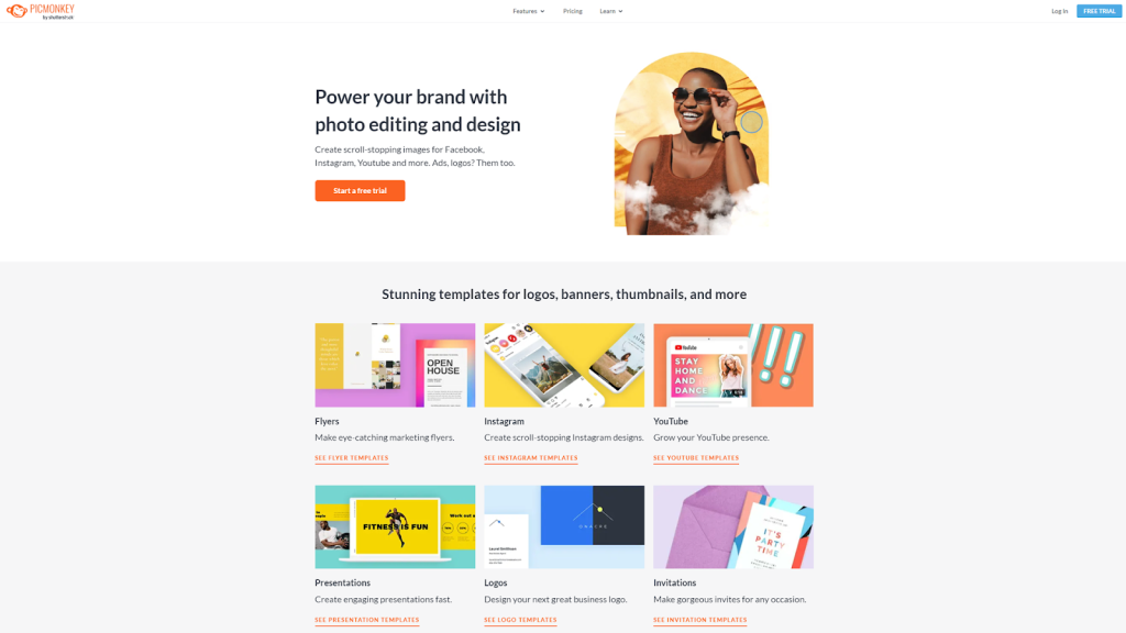 PicMonkey Homepage