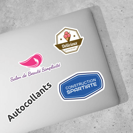 Autocollants découpés