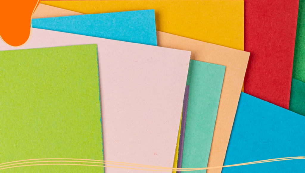 Different color options for business card designs